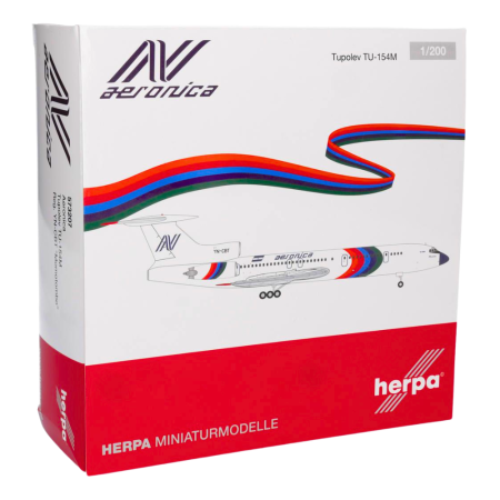 Preview: Herpa Wings Flugzeugmodell Aeronica Tupolev TU-154M (1:200)